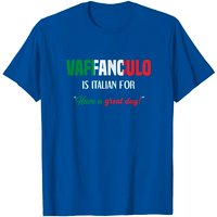 T-shirt avec un dicton italien drôle Vaffanculo pour hommes — T-shirts pour hommes