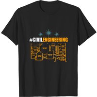 T-shirt Ingénieur Civil - T-shirt Étudiant en Génie Civil pour Hommes — T-shirts pour hommes