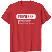 T-shirt des droits civiques - Privilège et égalité pour hommes