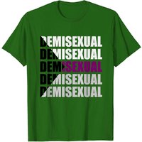 T-Shirt Typographie Démisexuel Édition Limitée pour Hommes — T-shirts pour hommes