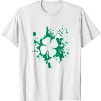 T-shirt Splatter Clover pour hommes en noir — T-shirts pour hommes