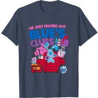 T-Shirt Blue S Clues You Group Shot pour hommes