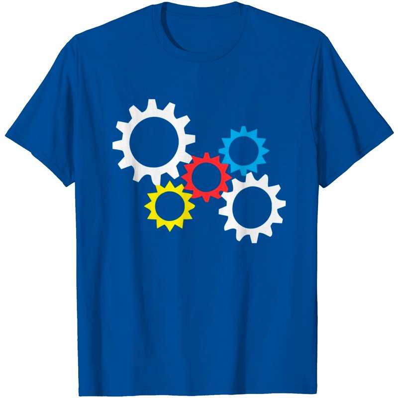 Cogwheel Five T Shirt for Men in Black