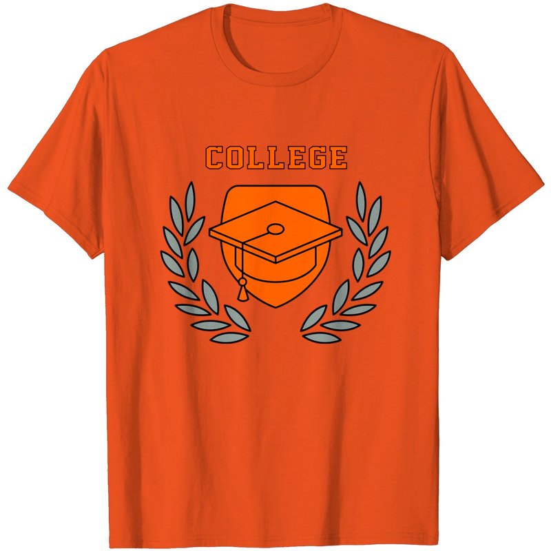 T-Shirt Collégial pour Hommes en Noir — T-shirts pour hommes