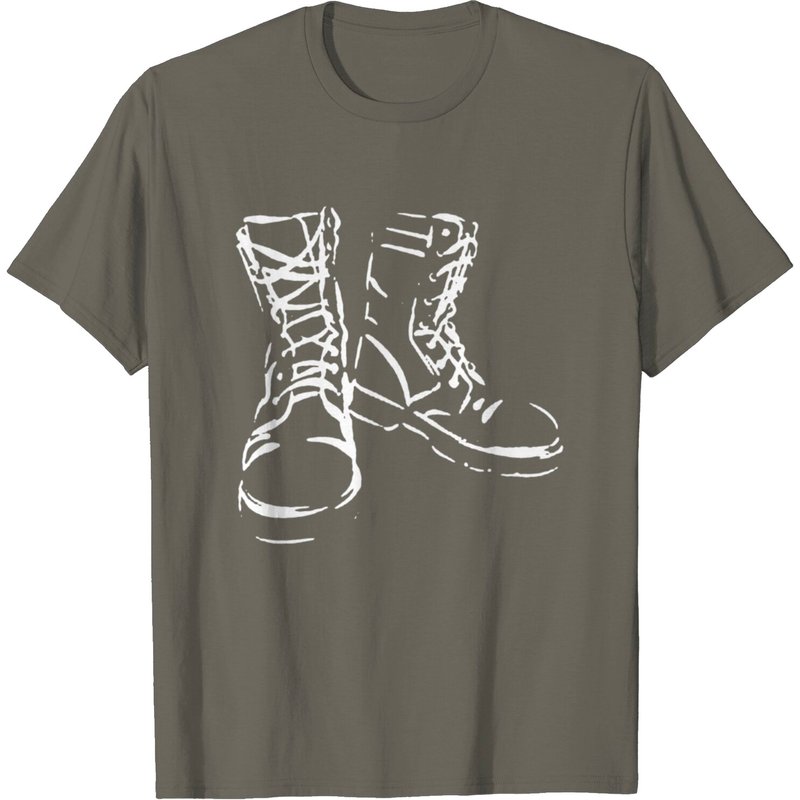 T-shirt Combat Boots pour hommes en noir — T-shirts pour hommes