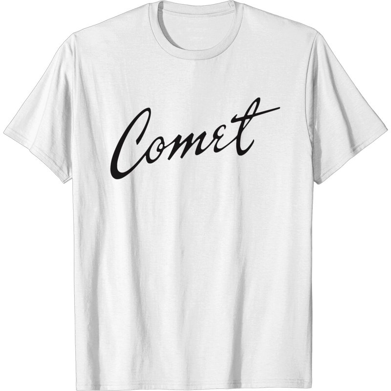 Mercury Comet Script T Shirt for Men in Black