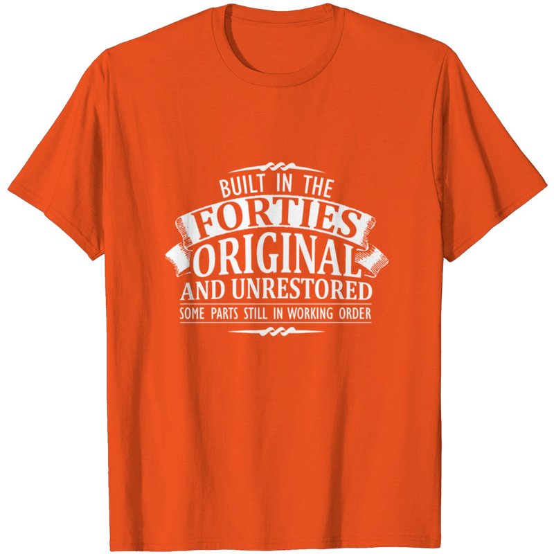 Forties T-shirt Original Built In The Forties pour Hommes — T-shirts pour hommes