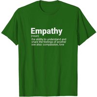 Empathy Definition T Shirt for Men in Black — Mens T Shirts