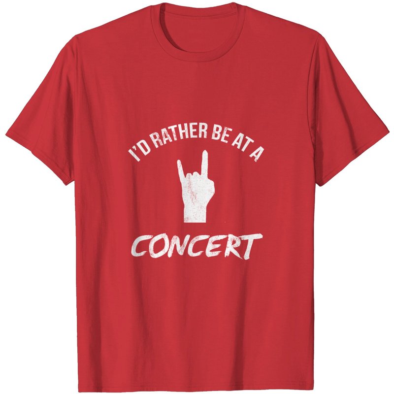 T-Shirt Vintage Pour Hommes "Je Préférerais Être À Un Concert — T-shirts pour hommes