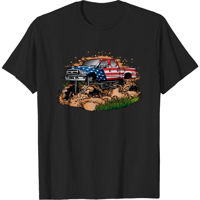 T-Shirt Mega Mud Truck USA pour hommes — T-shirts pour hommes