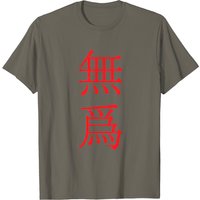 Red Wu Wei T Shirt for Men in Black
