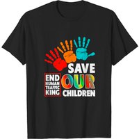 T-Shirt Save Our Children - Mettons fin à la Traite des Êtres Humains