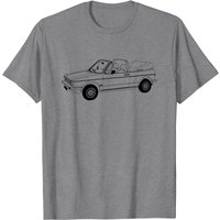T-shirt Golf Mk1 Convertible pour hommes - Noir