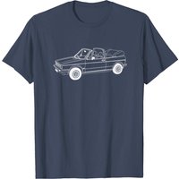 T-shirt Golf Mk1 Convertible pour hommes - Noir
