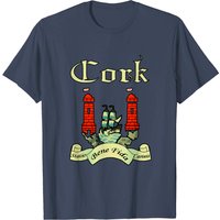 T-Shirt pour hommes Cork County Ireland Irish Seal Shield