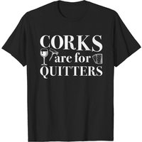 T-Shirt Corks Are For Quitters pour hommes - Noir — T-shirts pour hommes