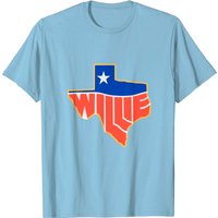 T-Shirt Willie Country pour hommes en noir — T-shirts pour hommes
