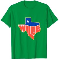 T-Shirt Willie Country pour hommes en noir — T-shirts pour hommes