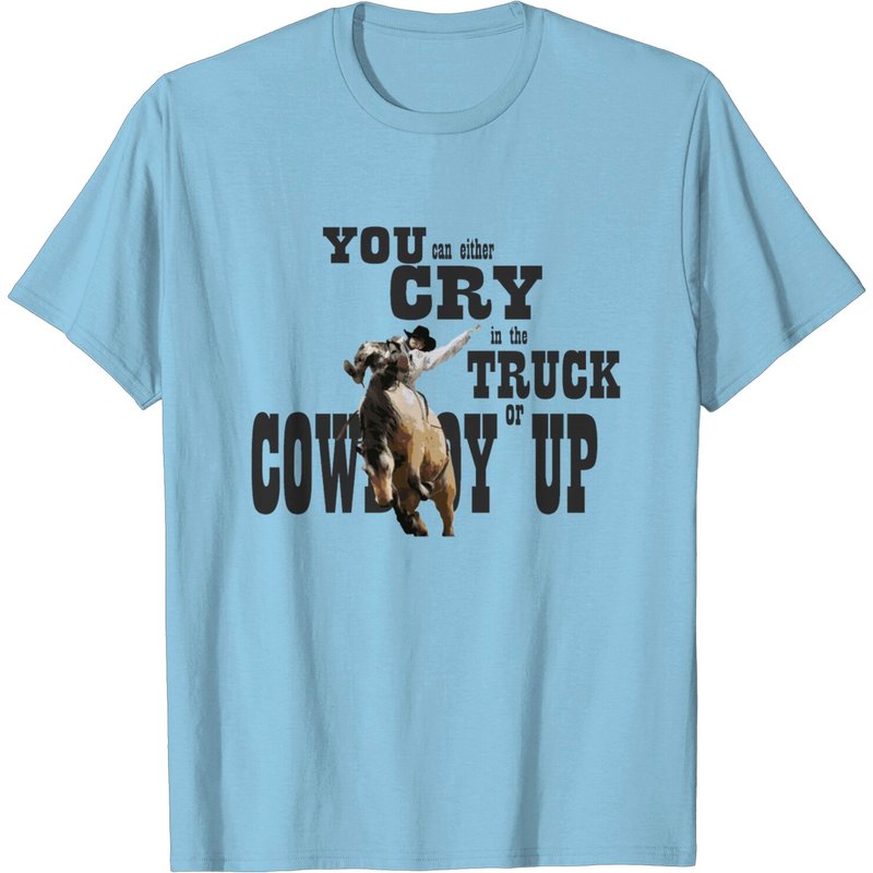 T-Shirt Bronc Rider Cowboy Up pour hommes