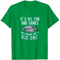 T-Shirt Humoristique Noir Crappie de Pêche pour Hommes — T-shirts pour hommes