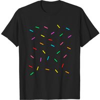 T-shirt Rainbow Sprinkles pour hommes en noir — T-shirts pour hommes