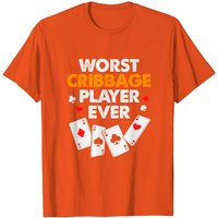 T-shirt Cribbage Pire Joueur de Cribbage Jamais pour Hommes — T-shirts pour hommes