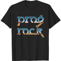 T-Shirt Logo Prog Rock avec Reflet Chrome Désert pour Hommes