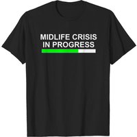 T-Shirt Crise de la Mi-Vie pour Hommes en Noir — T-shirts pour hommes