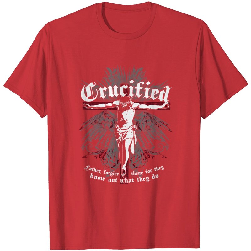 Crucifié Père Pardonne-leur Car Ils Ne Savent Pas T-Shirt — T-shirts pour hommes