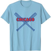 T-shirt de baseball Chicago pour hommes en noir — T-shirts pour hommes