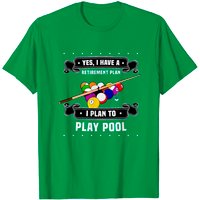 T-Shirt Play Pool Retirement Plan Billiard Ball Cue pour Hommes — T-shirts pour hommes