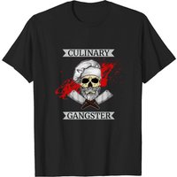 Culinary Gangster Skull Chefs T-Shirt for Men