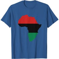 T-shirt Drapeau Africain Rouge, Noir et Vert pour Hommes — T-shirts pour hommes