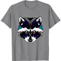 Raccoon T Shirt for Men - Black