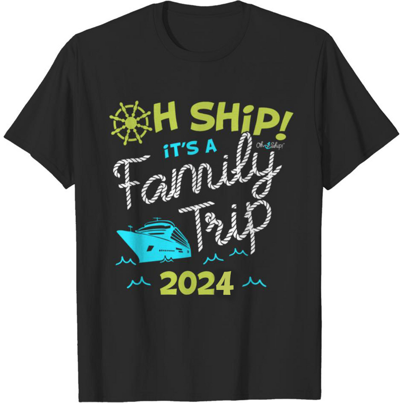 Oh Ship 2023 Cruise T-Shirt for Men - Family Trip Design