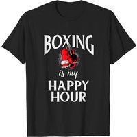 T-shirt Boxing Is My Happy Hour - T-shirt noir pour hommes — T-shirts pour hommes