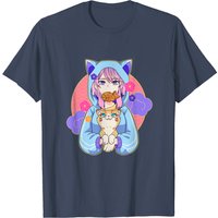 Asocial Kawaii Japanese Anime Cat Lover Pastel T-Shirt for Men — Mens T Shirts