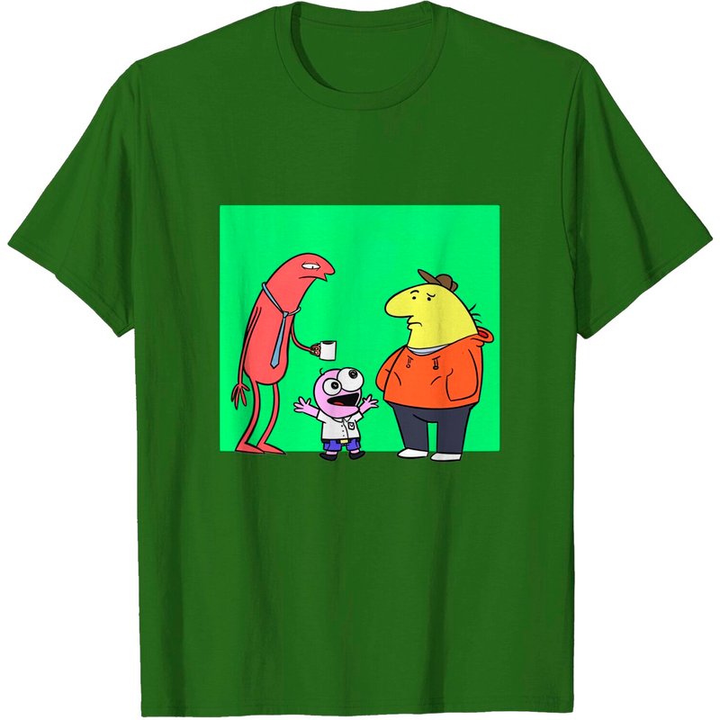 Smiling Friends Classic T-Shirt for Men in Black