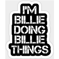 Autocollant de design de nom Billie — Autocollants et stickers