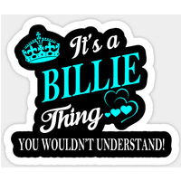 Billie Sticker - Eye-Catching Design with Kiss-Cut Flexibility