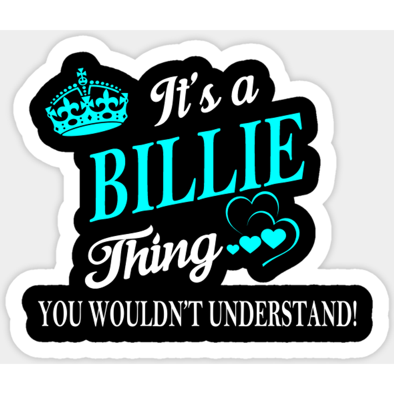 Billie Sticker - Eye-Catching Design with Kiss-Cut Flexibility — Stickers & Decals