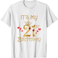 T-shirt pour hommes It's My 21st Birthday Queen — T-shirts pour hommes