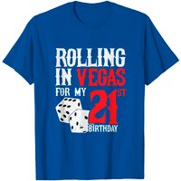 T-shirt d'anniversaire 21 ans Rolling In Vegas pour hommes — T-shirts pour hommes