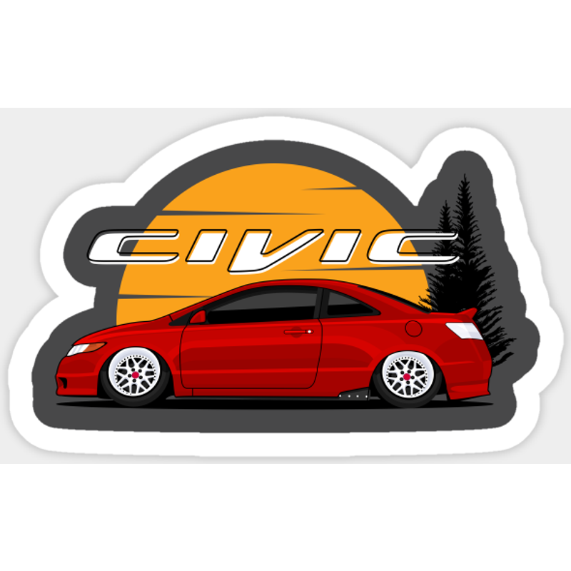 Civic Si JDM Style Sticker — Stickers & Decals