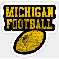 Vintage Michigan Football Sticker — Stickers & Decals