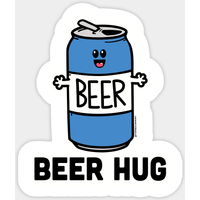 Beer Hug - Beer Sticker — Stickers & Decals