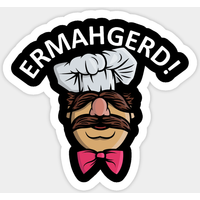 Ermahgerd - Autocollant Chef Suédois — Autocollants et stickers