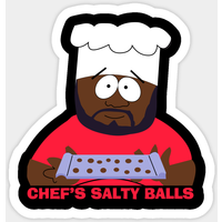 Chocolate Salty Balls - Chef Chocolate Salty Balls Sticker — Stickers & Decals