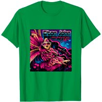 T-shirt pour hommes Elton John en noir — T-shirts pour hommes