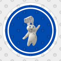 Autocollant Funny Doughboy - Design découpé flexible — Autocollants et stickers
